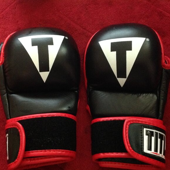 Pre-owned Title MMA Fight Gloves Size Medium - Picture 1 of 6
